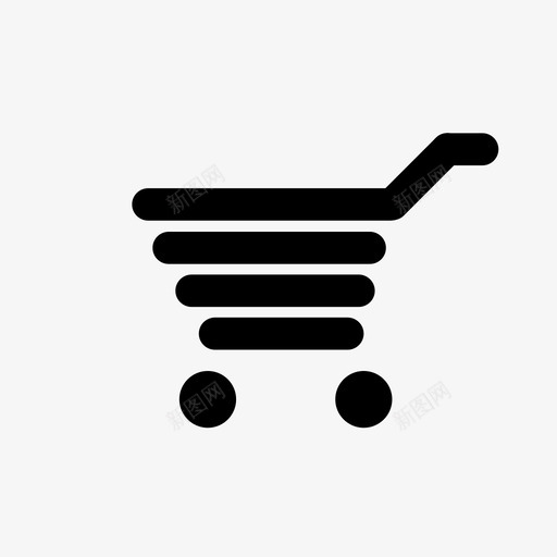 购物车带子蝴蝶结图标svg_新图网 https://ixintu.com 商店 市场 带子 缓存 蝴蝶结 购物者 购物车 辫子