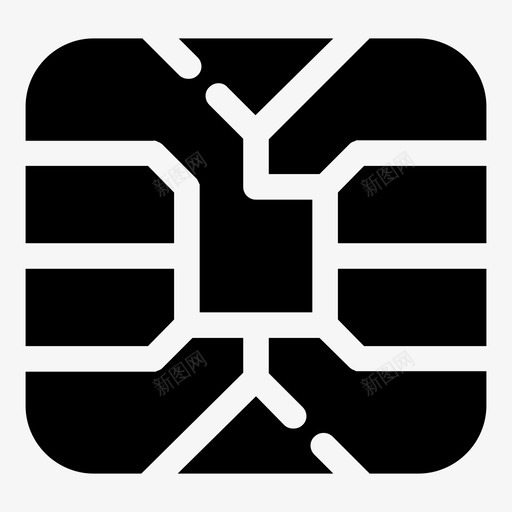 sim卡芯片电话安全图标svg_新图网 https://ixintu.com sim卡 sim卡芯片 sim芯片 安全 智能手机 用户识别模块 电信 电话 网络
