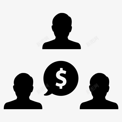 财务团队谈话图标svg_新图网 https://ixintu.com 人 团体 团队 提议 演讲泡沫 男人 薪水 谈判 谈话 财务 钱