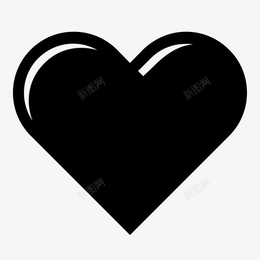 心心形闪亮的图标svg_新图网 https://ixintu.com 心 心形 泡沫的心 闪亮的