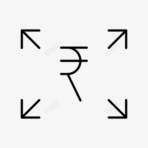 卢比交易贸易图标svg_新图网 https://ixintu.com 交易 分销基金 卢比 印度卢比 商业 基金 投资 汇款 贸易 金融 银行和金融第5卷