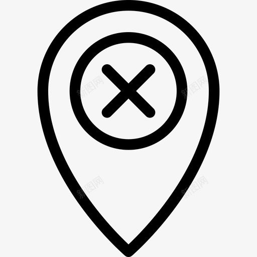 清除位置删除导航图标svg_新图网 https://ixintu.com 删除 地图 地图位置行图标 垃圾箱 导航 方向 更改 清除位置