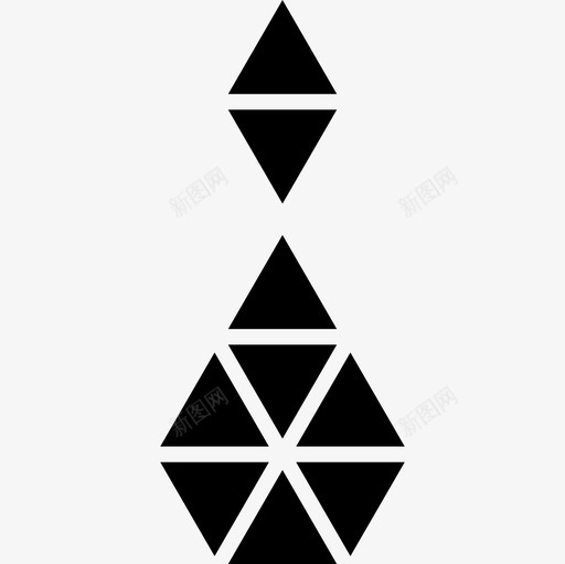 小多边形形状的吊坠图标svg_新图网 https://ixintu.com 小多边形形状的吊坠