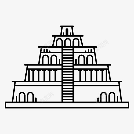 奇珍伊萨奇珍伊察世界奇观图标svg_新图网 https://ixintu.com 世界七大奇观 世界奇观 印加 墨西哥 奇珍伊察 奇珍伊萨 拉丁美洲 旧 玛雅 第二卷 西班牙 金字塔
