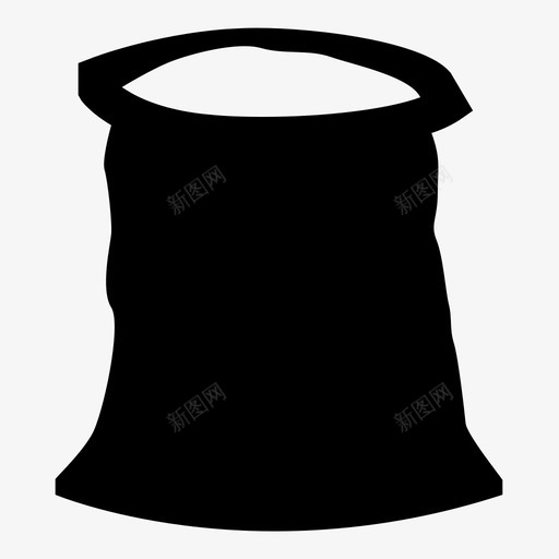 袋子垃圾袋图标svg_新图网 https://ixintu.com 垃圾袋 袋子