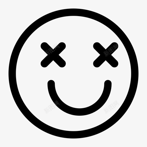 非常高兴微笑情绪图标svg_新图网 https://ixintu.com 微笑 情绪 致命的笑脸 非常高兴 面部表情