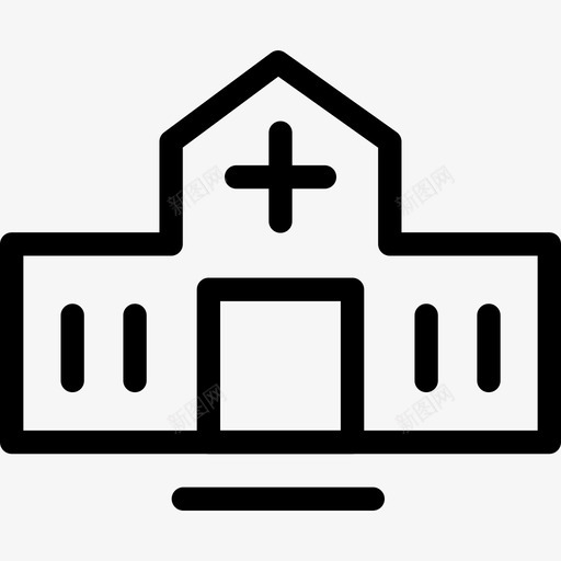 医院医疗卫生图标svg_新图网 https://ixintu.com 中心 医生 医疗 医院 卫生 大楼 急诊 病号 诊所