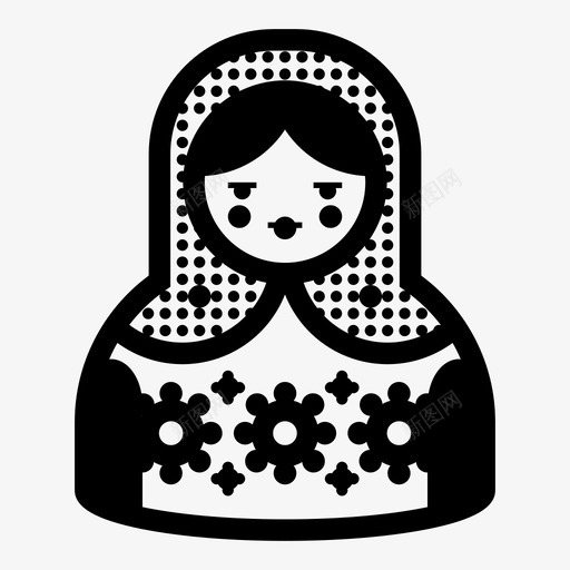 matrioshka洋娃娃筑巢娃娃图标svg_新图网 https://ixintu.com matrioshka 俄罗斯 俄罗斯筑巢娃娃 洋娃娃 筑巢娃娃