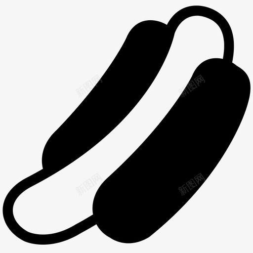 热狗烧烤热狗包图标svg_新图网 https://ixintu.com 威纳 烧烤 热狗 热狗包 香肠