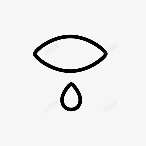 眼泪思念幻觉图标svg_新图网 https://ixintu.com 压抑 哭泣 幻觉 心烦 忧郁 思念 悲伤 情绪 眼泪 眼神