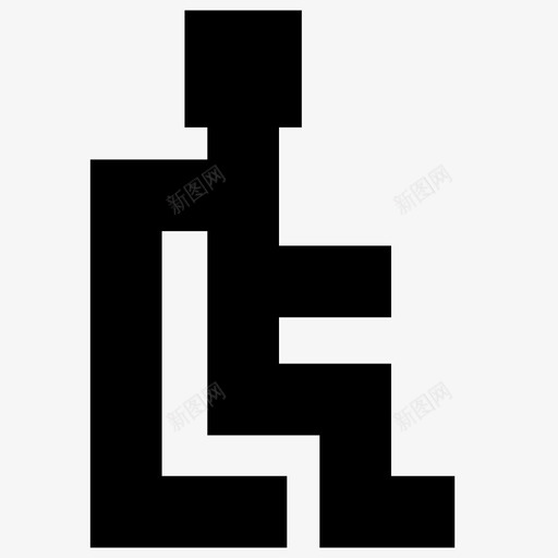 残障人士伤者轮椅图标svg_新图网 https://ixintu.com 伤者 弱势人士 残疾人士 残障人士 轮椅 通道