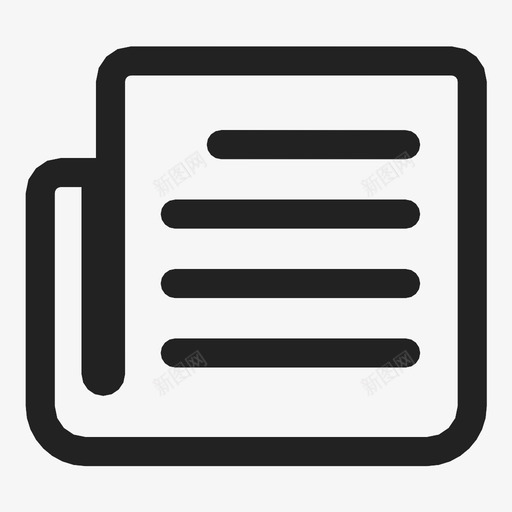报纸新闻记者短信图标svg_新图网 https://ixintu.com 报纸 新闻记者 短信