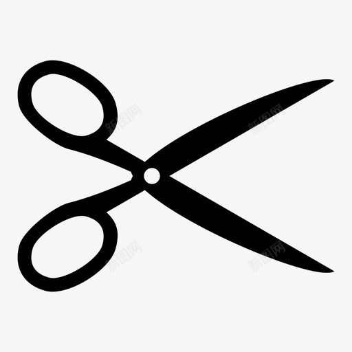 剪刀钳子打开图标svg_新图网 https://ixintu.com 分开 切断 剪刀 剪子 打开 打开这里 纸 钳子