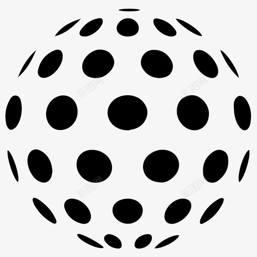 点球球泡图标svg_新图网 https://ixintu.com 圆 泡 点球 球