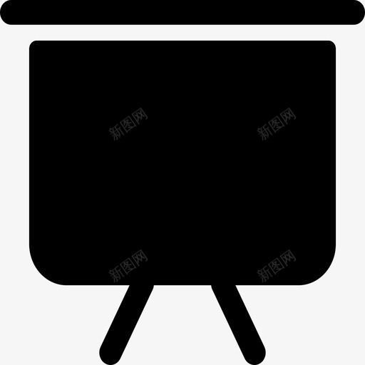 投影屏幕电子办公图标svg_新图网 https://ixintu.com 办公 投影 投影屏幕 演示 电子