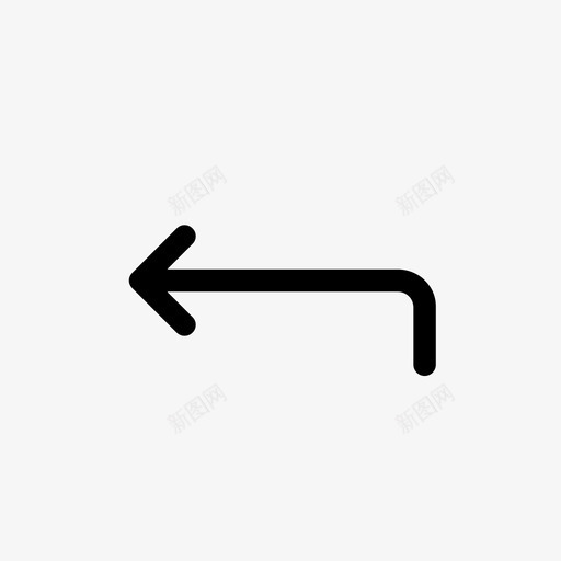 箭头指针左箭头图标svg_新图网 https://ixintu.com 后退 左箭头 指示器 指针 方向 欢迎来到箭头区 箭头 转弯