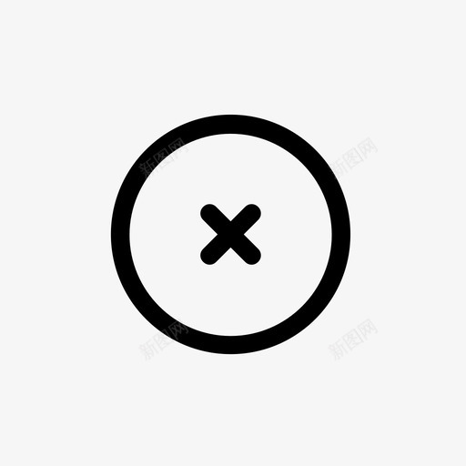 拒绝乘法拒绝退出图标svg_新图网 https://ixintu.com 拒绝 拒绝乘法 结束 退出