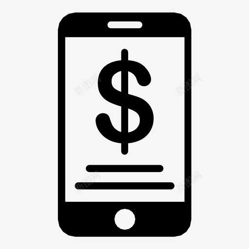 移动支付网上银行办公图标svg_新图网 https://ixintu.com 个人资料 办公 手机 手机银行 移动支付 经理 网上银行 货币
