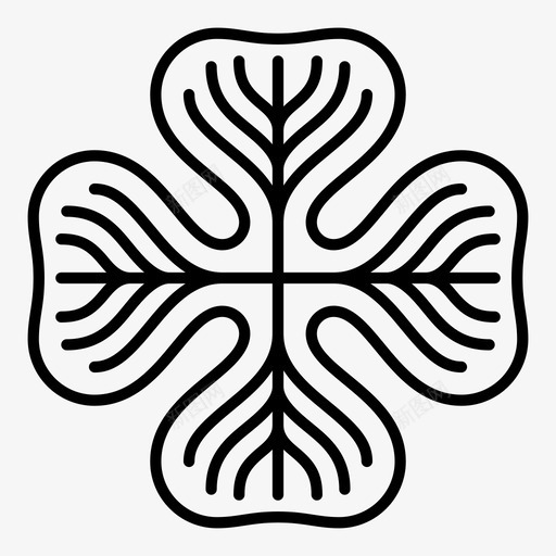 三叶草护身符幸运符图标svg_新图网 https://ixintu.com 三叶草 叶 四叶三叶草 好运 好运符 幸运符 护身符