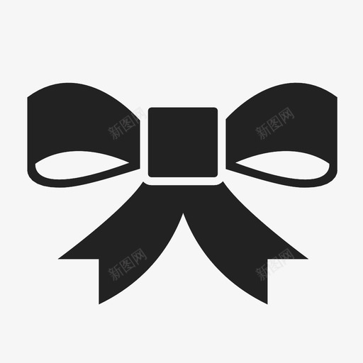 丝带蝴蝶结发饰图标svg_新图网 https://ixintu.com 丝带 发饰 结 缎带 胶带 蝴蝶结