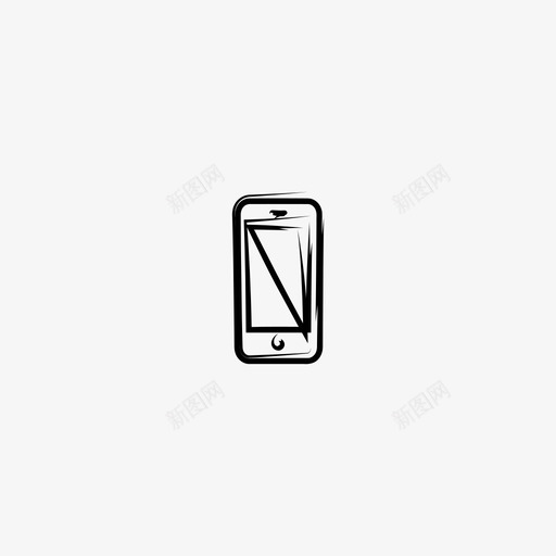 手机智能手机素描图标svg_新图网 https://ixintu.com iphone 手机 手绘 智能手机 素描 素描电脑 设备