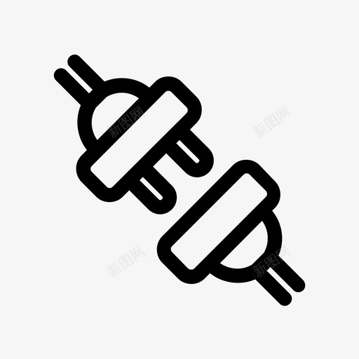 电源插头插座电源图标svg_新图网 https://ixintu.com 插件 插座 电子 电子设备 电流 电源 电源插头 电线