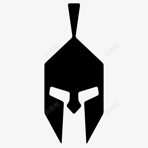 斯巴达人战士斯巴达头盔图标svg_新图网 https://ixintu.com 保护 士兵 头 战士 斯巴达人 斯巴达头盔 斯巴达面具 罗马人 装备