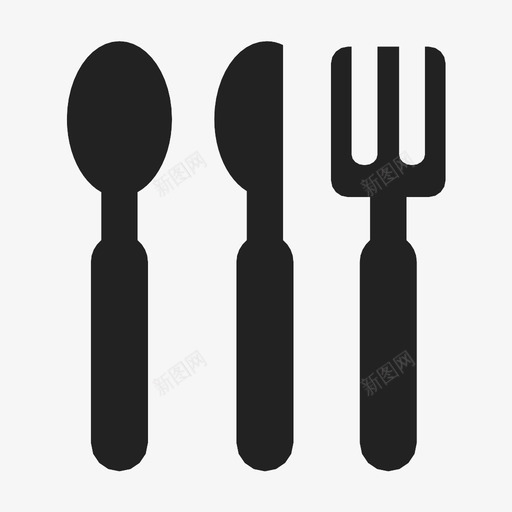 采购产品餐具桌子设置勺子图标svg_新图网 https://ixintu.com 刀 勺子 厨房 叉子 桌子设置 采购产品餐具 银器 食物 餐具
