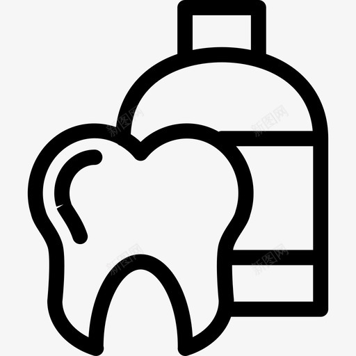 漱口水药物与健康图标svg_新图网 https://ixintu.com 漱口水 药物与健康