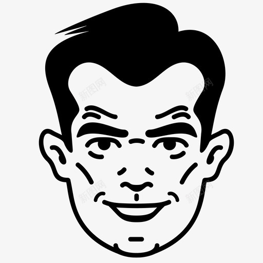 男成人头像图标svg_新图网 https://ixintu.com 人 头 头像 成人 男 脸