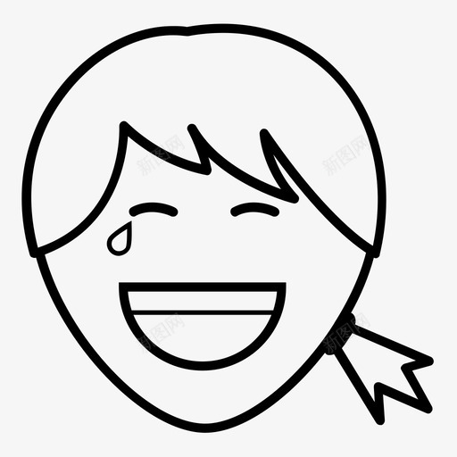 笑女孩窃笑微笑图标svg_新图网 https://ixintu.com 嘲笑 大笑 微笑 快乐 窃笑 笑女孩 质问