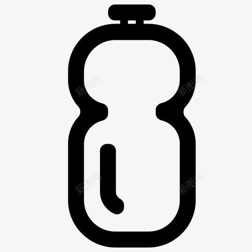 瓶子盖子路缘图标svg_新图网 https://ixintu.com 塑料瓶 水 水瓶 瓶子 盖子 路缘