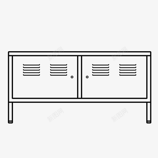 橱柜halfazebra白色图标svg_新图网 https://ixintu.com halfazebra 储物柜 宜家 室内 家具 极简主义 橱柜 瑞典 白色 笔划 金属