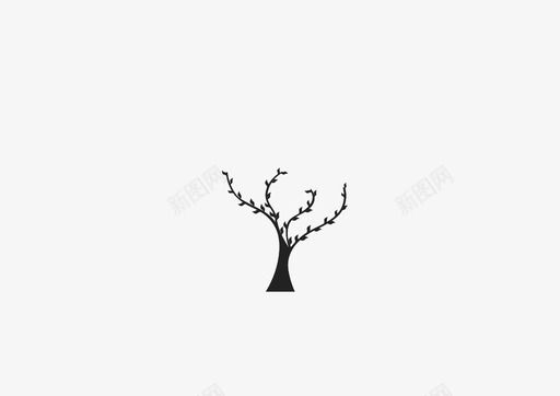 树树干植物图标svg_新图网 https://ixintu.com 公园 四枝 树 树叶 树干 植物 生态 生长 绿色 自然
