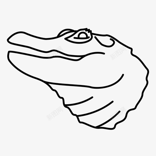 鳄鱼危险绿色图标svg_新图网 https://ixintu.com 动物 危险 沼泽 爬行动物 绿色 鳄鱼