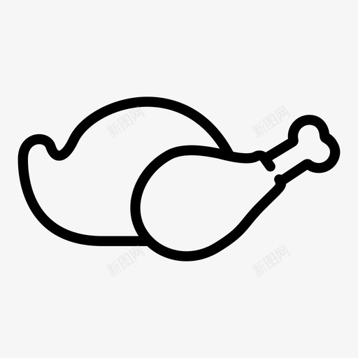 烤鸡烤晚餐图标svg_新图网 https://ixintu.com 晚餐 火鸡 烤 烤鸡 食物吃得好 鸡腿