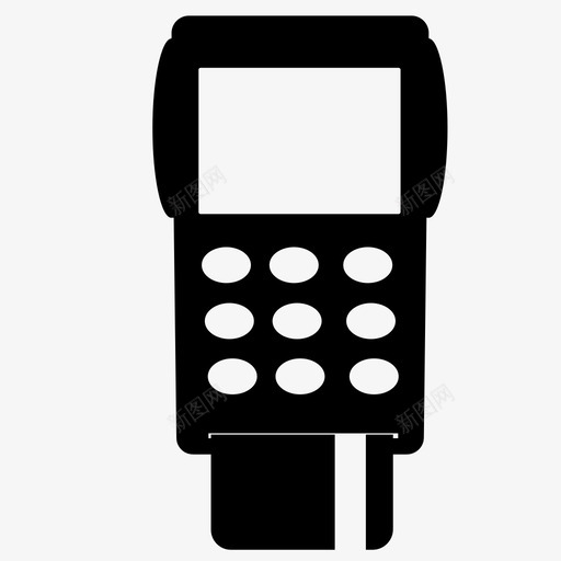 读卡器交易刷卡图标svg_新图网 https://ixintu.com 交易 信用卡 借记卡 刷卡 卡交易 收费 磁条 读卡器 金融