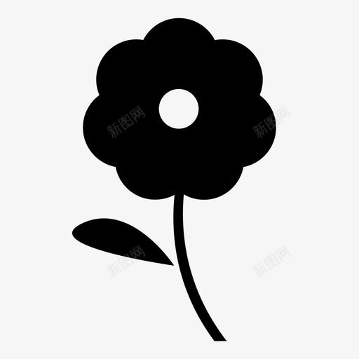 花美丽蜜蜂图标svg_新图网 https://ixintu.com 春天 植物 生命 生长 盛开 美丽 花 蜜蜂