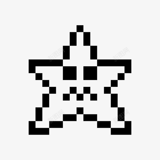 像素星脸面部表情图标svg_新图网 https://ixintu.com 像素 像素星 像素艺术 情绪 爬行 脸 面部表情
