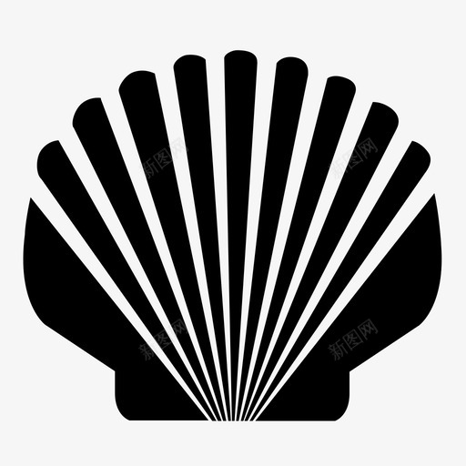 贝壳夏天沙子图标svg_新图网 https://ixintu.com 夏天 沙子 海洋 海滩 自然 航海 贝壳