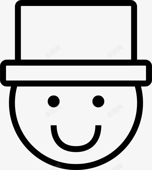 微笑面部表情感觉图标svg_新图网 https://ixintu.com 冬天 冬季-300 圣诞节笑脸 微笑 情绪 感觉 礼帽 礼物 笑脸 面部表情