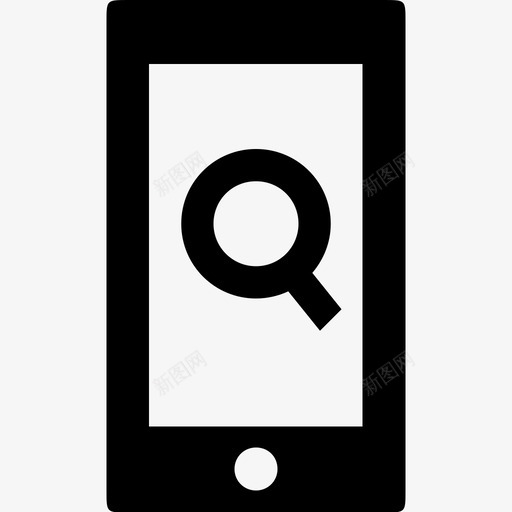 移动搜索手机查找图标svg_新图网 https://ixintu.com 手机 查找 移动搜索 移动电话 缩放
