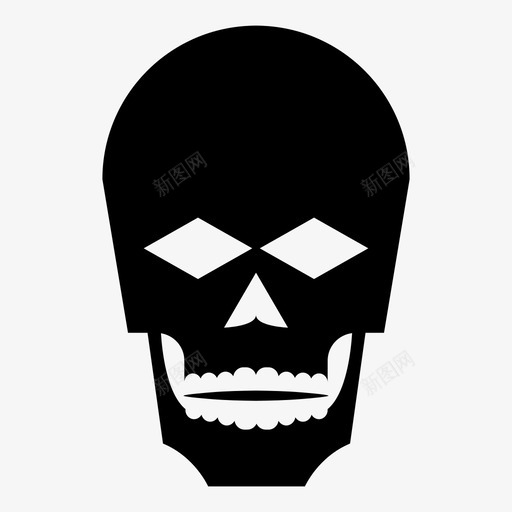 幻影头骨单眼平面图图标svg_新图网 https://ixintu.com 单眼 图形 头部 头骨 平面图 幻影头骨 死亡 百万像素 盒子 蓝牙 骨头