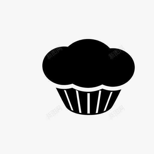 松饼糖果糖图标svg_新图网 https://ixintu.com 松饼 点心 甜点 糕点 糖 糖果 纸杯蛋糕 脂肪 食物 餐