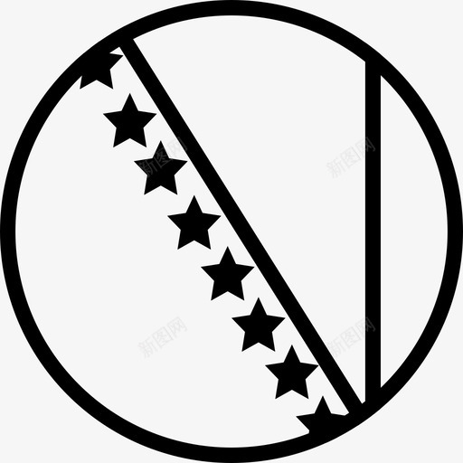 波黑国家欧洲图标svg_新图网 https://ixintu.com 半岛 国家 国旗 山脉 巴尔干半岛 欧洲 民族 波黑 萨拉热窝 轮廓圆形世界旗帜