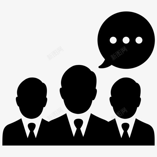 商务人士谈话演讲图标svg_新图网 https://ixintu.com 企业家 企业集团 商人 商务人士 官员 演讲 白领 谈话 金融企业 高管