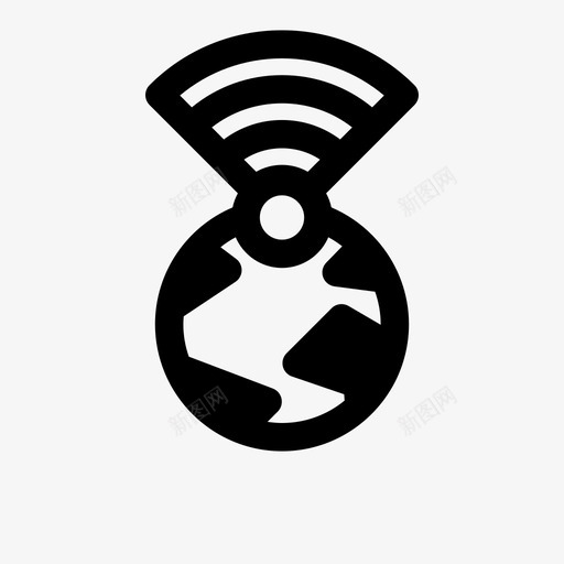 无线互联网wifiweb图标svg_新图网 https://ixintu.com spot web wifi www 无线互联网 网络 连接