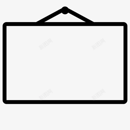 标牌演示文稿投影仪屏幕图标svg_新图网 https://ixintu.com 办公用品 投影仪屏幕 标牌 演示文稿 白板