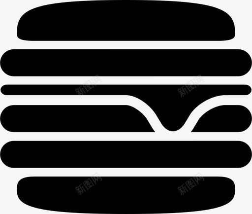 芝士汉堡融化肉图标svg_新图网 https://ixintu.com 华堡 汉堡 肉 脂肪 芝士汉堡 融化 面包 食物