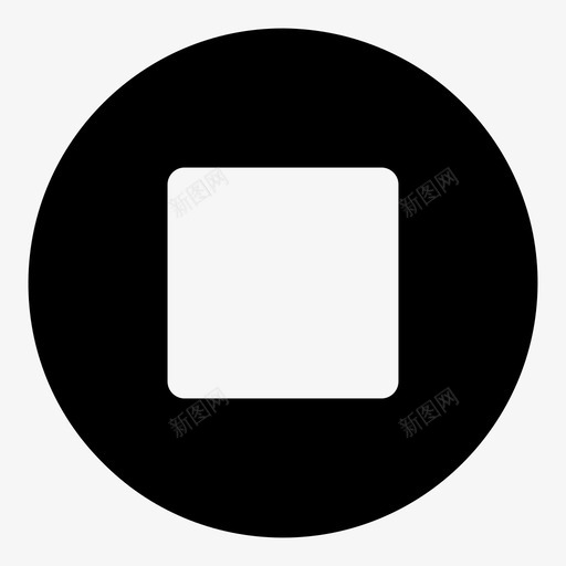 停止多媒体控制停止播放器图标svg_新图网 https://ixintu.com 停止 停止按钮 停止播放器 圆形 圆形用户界面 多媒体控制 媒体控制 用户界面 界面 线路 视频控制 音乐控制